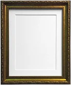 Ramki na zdjęcia - Frames by Post Ramki pocztowe w stylu shabby chic AP3025GOLDFRAMEWITHWHITEMOUNT303088 - miniaturka - grafika 1