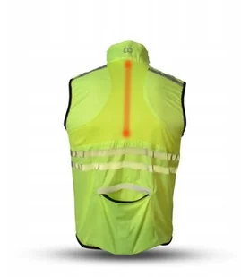 GATO GATO Kamizelka z diodami LED GATO SPORTS fluo żółta - Kurtki i kamizelki sportowe męskie - miniaturka - grafika 4