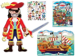 Melissa And Doug Doug Zestaw 51 Naklejek + Książeczka Piraci 19102 NDR24 $ - Zabawki kreatywne Melissa And Doug Doug Zestaw 51 Naklejek + Książeczka Piraci 19102 NDR24 $ - Zabawki kreatywne - miniaturka - grafika 1