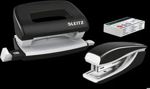 Leitz Zszywacz + dziurkacz metalowy Mini WOW, czarny, 10 lat gwarancji, 10 kartek 55612095 - Zszywacze biurowe Leitz Zszywacz + dziurkacz metalowy Mini WOW, czarny, 10 lat gwarancji, 10 kartek 55612095 - Zszywacze biurowe - miniaturka - grafika 1