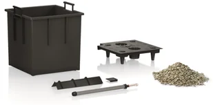 Lechuza Donica CUBICO Alto 40/40/105 espresso metalik CUBICO ALTO 40 ESPRE - Donice - miniaturka - grafika 3