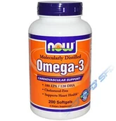 Produkty specjalne dla sportowców - Now Omega-3 200softgels - miniaturka - grafika 1