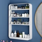 Półki łazienkowe - FENIKS Metalowa łazienkowa Kolor: Biały, Rozmiar: 50cmx70cm 99-163 - miniaturka - grafika 1