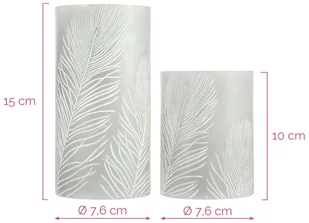PAULEEN Pauleen Cosy Feather Candle świeca LED 2 szt. - Świece - miniaturka - grafika 2