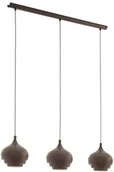 Lampy sufitowe - Eglo 97216 - Żyrandol na lince CAMBORNE 3xE27/60W/230V brązowy - miniaturka - grafika 1