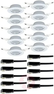 Paulmann Base spot wpuszczany zestaw 10szt. biały - Oprawy, klosze i abażury - miniaturka - grafika 5