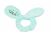 Pozostałe akcesoria do kąpieli i SPA - Dr. Mola Bunny Ears pluszowa opaska kosmetyczna królicze uszy Miętowa - miniaturka - grafika 1