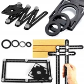 Zestawy narzędziowe - Wzornik Kształtów Szablon Do Glazury Płytek Otwory - miniaturka - grafika 1