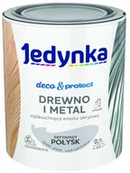 Farby zewnętrzne - Jedynka D&p- farba, satynowa szara jasna 0.7l - miniaturka - grafika 1