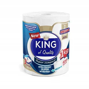 Extra Chłonny Ręcznik King 3 Warstwy 400 Listków - Ręczniki papierowe - miniaturka - grafika 2