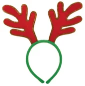 Pozostałe akcesoria świąteczne - Amscan Opaska z rogami renifera - 1 szt. 395004 - miniaturka - grafika 1