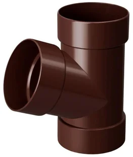 Trójnik 100 mm KAT-67 Brąz - Rynny i akcesoria Trójnik 100 mm KAT-67 Brąz - Rynny i akcesoria - miniaturka - grafika 1