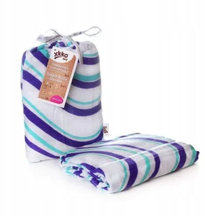 XKKO Bambusowy muślinowy otulacz XKKO BMB 120x120 - Scandinavian Mint Cross BMB120041 - Akcesoria do karmienia - miniaturka - grafika 2