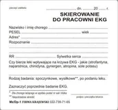 Druki akcydensowe - Firma krajewski Skierowanie do pracowni EKG [Mz/Dp-1] Mz/Dp-1 - miniaturka - grafika 1