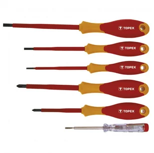 Topex Wkrętaki 1000V, zestaw 6 szt. TOP-39D673 - Śrubokręty - miniaturka - grafika 2