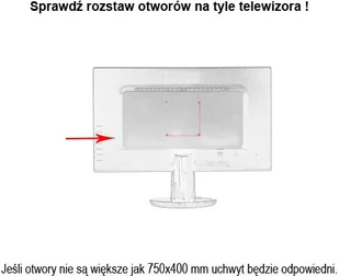 MOUNTY MOCNY UCHWYT DO TELEWIZORA ŚCIENNY REGULOWANE KĄTY 40070153 - Uchwyty do telewizora - miniaturka - grafika 12