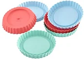 Formy do ciast - Lurch 83016 Flexi kształt tortelett 6er Set, silikonowe, wielokolorowa, 12 x 12 x 2 cm 83016 - miniaturka - grafika 1