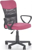 Fotele i pufy dla dzieci - HALMAR Krzesło obrotowe do biurka różowy /czarny TIMMY fotel młodzieżowy - miniaturka - grafika 1