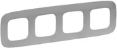 Klawisze i ramki - Legrand Ramka poczwórna VALENA ALLURE aluminium 754394 - miniaturka - grafika 1