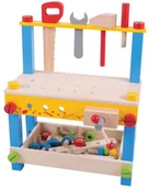 Mały majsterkowicz - Bigjigs Warsztat z śrubkami BJ491 - miniaturka - grafika 1