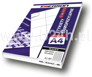 Emerson Etykiety samoprzylepne A4 100mm x 30mm 009 (980502a) - Etykiety do drukarek - miniaturka - grafika 2