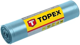 TOPEX grupa Worki na ciężkie odpady 80 L błękitne super mocne wymiary 60x90cm - grubość 100 mic folia LDPE 23B257 /5szt./ 23B257 - Pozostałe wyposażenie warsztatu - miniaturka - grafika 2