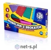 Astra Modelina z brokatem 6 kolorw - Masy plastyczne - miniaturka - grafika 2