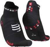 Skarpetki sportowe męskie - Compressport Skarpetki do biegania krótkie ProRacing Socks V4 czarno-czerwone - miniaturka - grafika 1