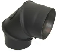 Kominy i akcesoria - Darco Kolano nastawne 120 mm czarne - miniaturka - grafika 1