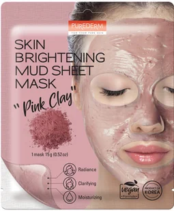 Purederm Wegańska rozjaśniająca maseczka błotna "RÓŻOWA GLINKA" 15 g ADS834 - Maseczki do twarzy Purederm Wegańska rozjaśniająca maseczka błotna "RÓŻOWA GLINKA" 15 g ADS834 - Maseczki do twarzy - miniaturka - grafika 1