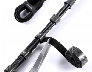 Baseus Taśma rzep Baseus organizer opaska do kabli Circle Velcro Strap 3m Czarny ACMGT-F01 - Adaptery i przejściówki - miniaturka - grafika 6