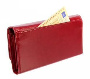 Wilmar (PL) Portfel Damski (PL) Suwak 16 cm Skóra Włoska WZÓR 1 - Portfele - miniaturka - grafika 4