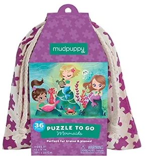 Mudpuppy Puzzle Podróżne W Woreczku 36el. - Syrenki - Puzzle - miniaturka - grafika 3