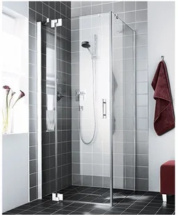 Kermi FILIA XP 100x100 lewa FX1WL10020VPK+FXTWD10020VPK - Kabiny prysznicowe - miniaturka - grafika 2