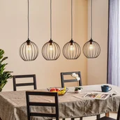 Lampy sufitowe - Euluna Lampa wisząca Cumera o długim kształcie 4-punktowa - miniaturka - grafika 1