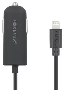 Forever Ładowarka samochodowa do iPhone 8-PIN 1A M-02 czarna T_0014878 - Ładowarki samochodowe - miniaturka - grafika 2