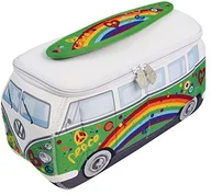 Akcesoria łazienkowe - VW Collection by BRISA VW Collection BRISA, kosmetyczka, uniwersalna torba, wzornictwo VW Bus T1, wykonana z neoprenu (BUNE43) - miniaturka - grafika 1