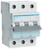 Bezpieczniki elektryczne - Hager Wyłącznik Nadprądowy 3P C 32A 6kA Ac MCN332E - miniaturka - grafika 1