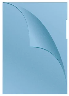 Q-Connect Obwoluta typu L, PP, A4, groszkowa, niebieska KF00307 - Koszulki na dokumenty - miniaturka - grafika 3