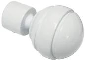 Karnisze - Gardinia 11277 główka/kula końcówka do karniszy, seria Chicago, średnica 20 MM, biały 11277 - miniaturka - grafika 1