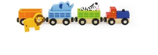 VIGA VIGA 50822 Kolejka drewniana: Pociąg  ZOO VG-50822 - Pociągi dla dzieci - miniaturka - grafika 2