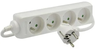 Jonex Przedłużacz 4-gniazda z/u 10A OMY 3 x 1mm biały 5m PS-470 PS-470 5,0m/3x1 - Przedłużacze i rozgałęźniki - miniaturka - grafika 3