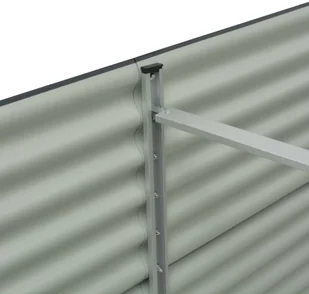 vidaXL Donica ogrodowa z galwanizowanej stali, 240x80x81 cm, szara - Donice - miniaturka - grafika 6