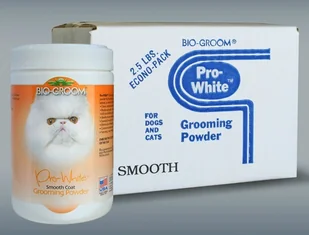 Bio-Groom Pro-White Smooth - puder do czesania sierści miękkiej 170g - Maszynki i nożyczki dla psów - miniaturka - grafika 2