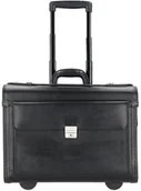 Torby na laptopy - ALASSIO Skóra walizka pilota na 2 kółkach 48 cm przegroda na laptopa schwarz 92705 - miniaturka - grafika 1