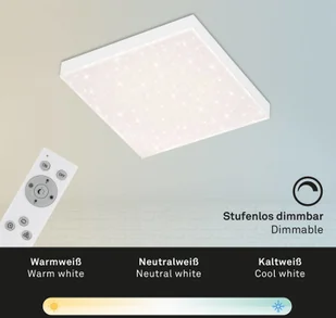 Briloner Gwieździste niebo LED Frameless CCT, 30x30cm - Lampy sufitowe - miniaturka - grafika 2