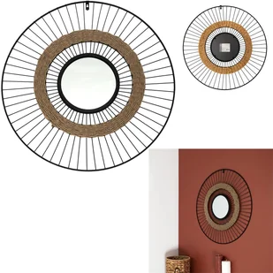 Intesi Lustro Miremba czarne/ naturalne - Lustra - miniaturka - grafika 3