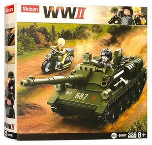 Sluban KOCKI CZOŁG NISZCZYCIEL SU-85 338 EL. B0687 - SB0687 B0687 - Klocki - miniaturka - grafika 2