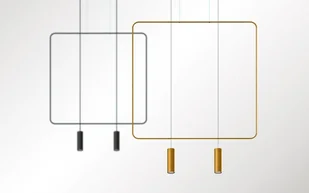 Lampa wisząca RANA 2 CZARNA TH.019CZ - Lampy sufitowe - miniaturka - grafika 3