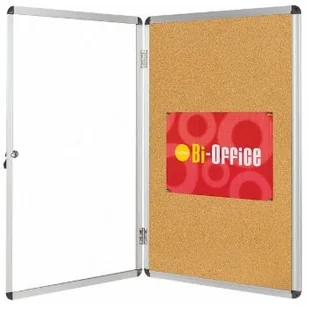 BI-OFFICE Gablota korkowa , 9xA4, 67x93cm, brązowa GVT630101150 - Gabloty - miniaturka - grafika 3